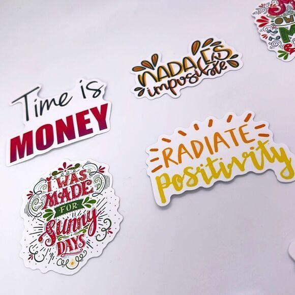 NWT Wool + Pepper Co. Motivational / Inspirational Quote Sticker Pack (8qty) - Picture 3 of 5